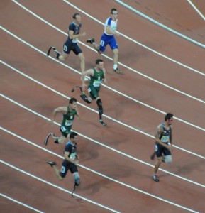 Pistorius Beijing Pistorius races in a field of 7 athletes at the 2008 Paralympics.