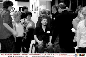 Kevin at the ColourWheels Art Gala in 2010